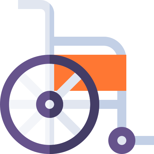 車椅子 Basic Straight Flat icon