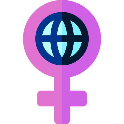 mujer Basic Rounded Flat icono