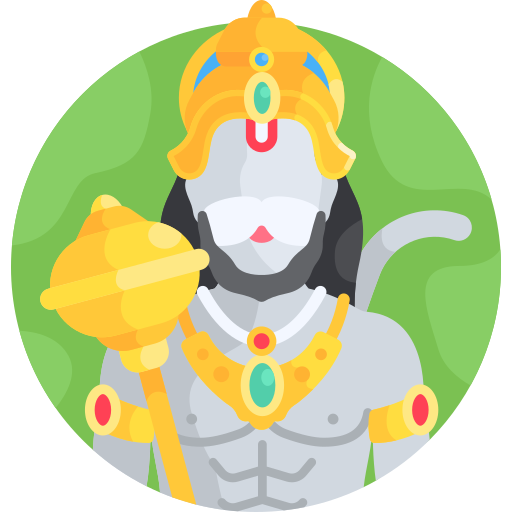 Hanuman Detailed Flat Circular Flat icon