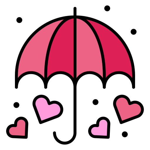 Umbrella Generic Outline Color icon