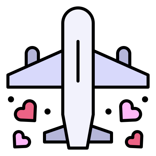 Plane Generic Outline Color icon