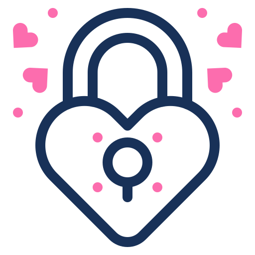 Heart lock Generic Mixed icon