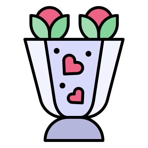 bouquet di fiori Generic Outline Color icona