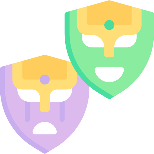 máscaras de carnaval Special Flat icono