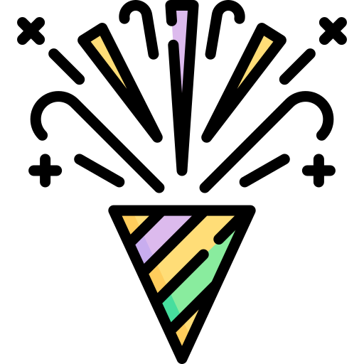coriandoli Special Lineal color icona