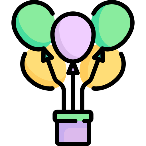 Balloons Special Lineal color icon