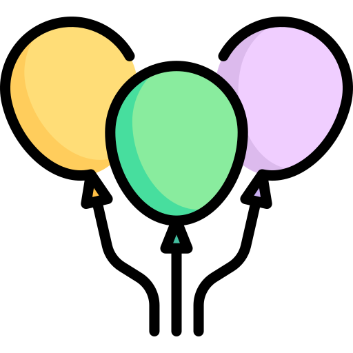 Balloons Special Lineal color icon