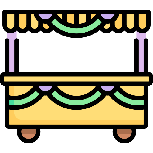 stoisko targowe Special Lineal color ikona