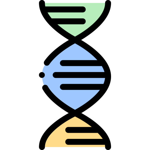 dna Detailed Rounded Lineal color Ícone
