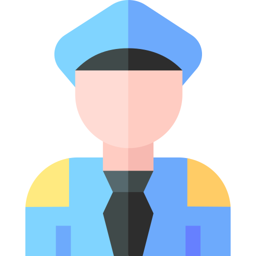 poliziotto Basic Straight Flat icona