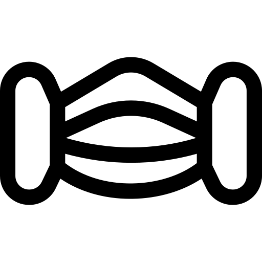 máscara facial Basic Straight Lineal Ícone