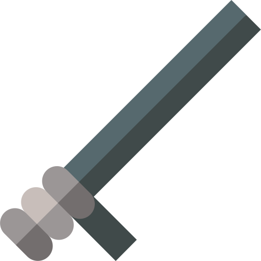 Baton Basic Straight Flat icon