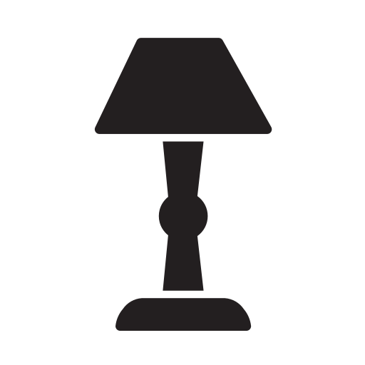 lámpara de mesa Generic Glyph icono