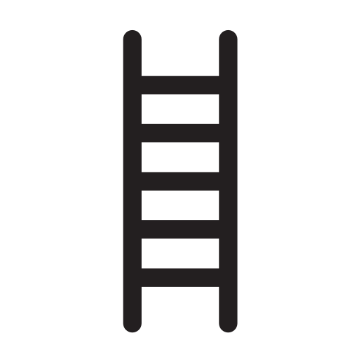 escalera de mano Generic Glyph icono