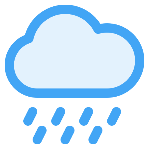 폭우 Generic Blue icon