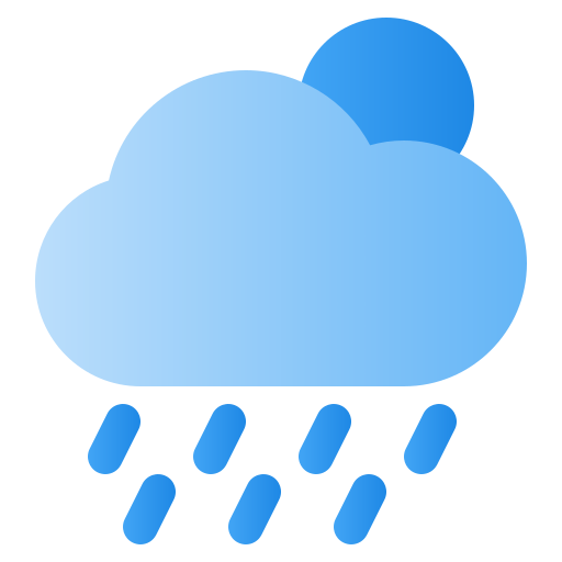 Heavy rain Generic Flat Gradient icon