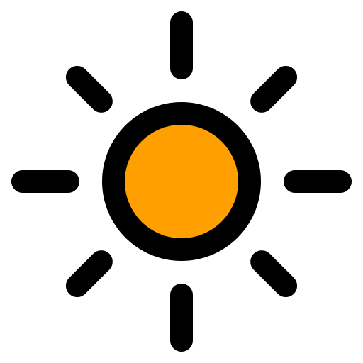 sonne Generic Outline Color icon