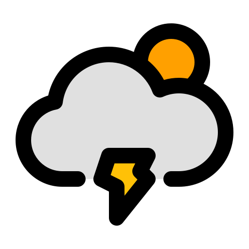 Lightning Generic Outline Color icon