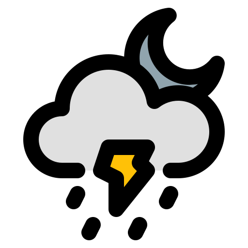 gewitter Generic Outline Color icon