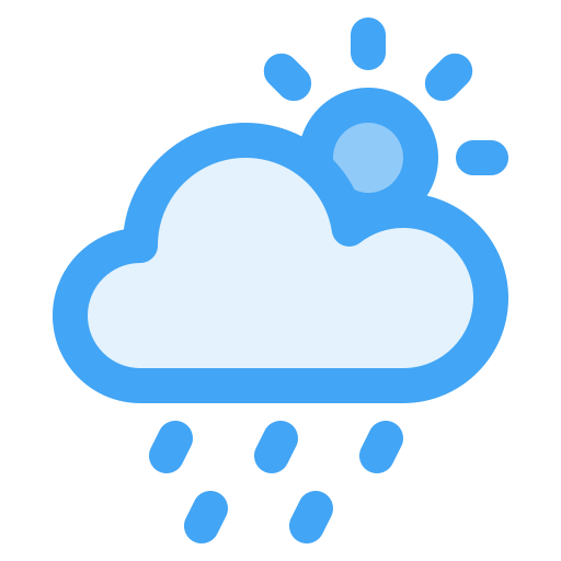 폭우 Generic Blue icon