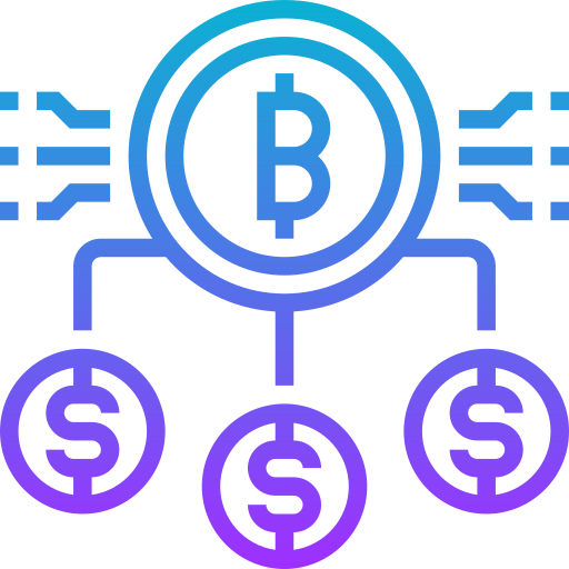 Bitcoin Meticulous Gradient icon