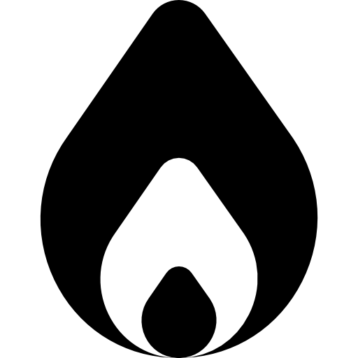 Fire Basic Rounded Filled icon