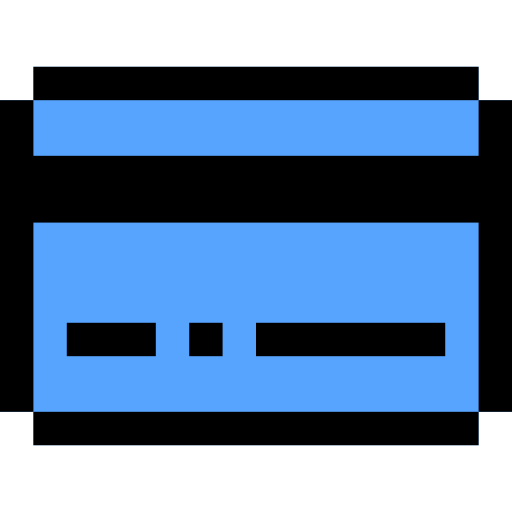 Credit card Pixel Linear color icon