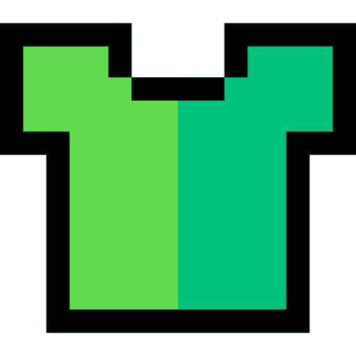 シャツ Pixel Linear color icon