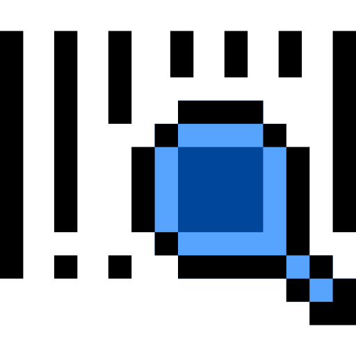 バーコード Pixel Linear color icon