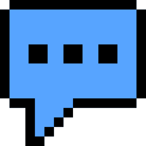 Chat Pixel Linear color icon
