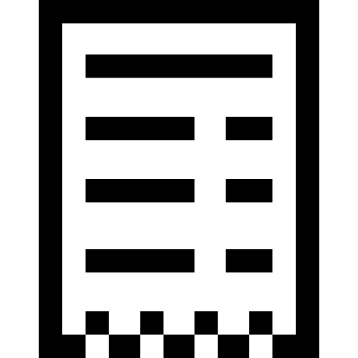 rechnung Pixel Outline icon
