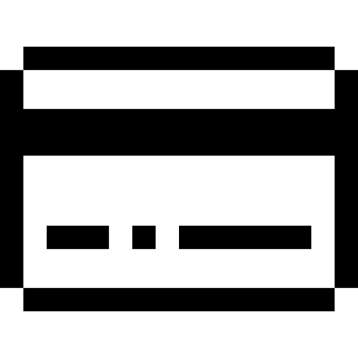 carta di credito Pixel Outline icona