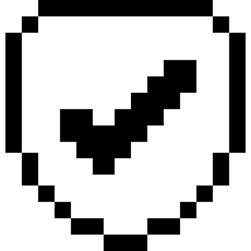 garantia Pixel Outline Ícone