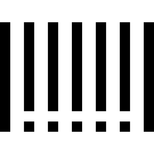 código de barras Pixel Outline Ícone