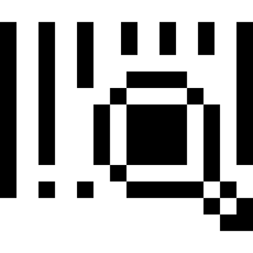 código de barras Pixel Outline icono