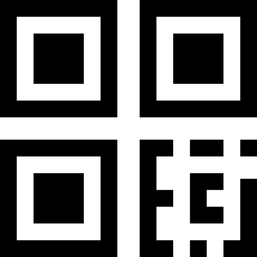 qr code Pixel Outline icona