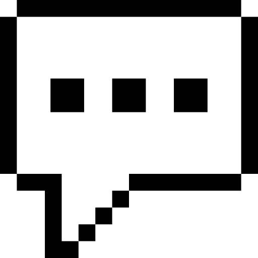 Chat Pixel Outline icon