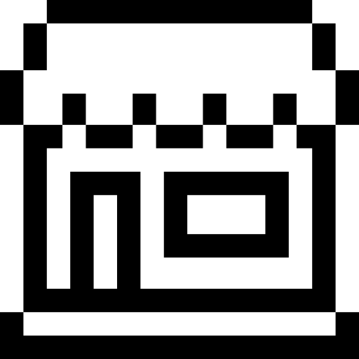 Store Pixel Outline icon