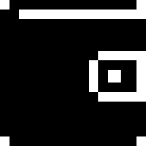 portfel Pixel Solid ikona
