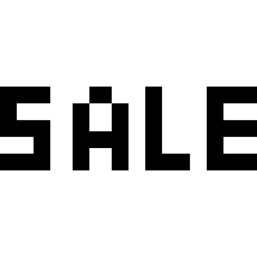 verkoop Pixel Solid icoon