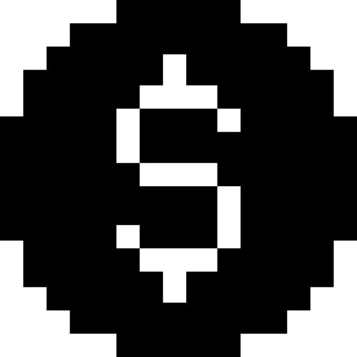ドル Pixel Solid icon