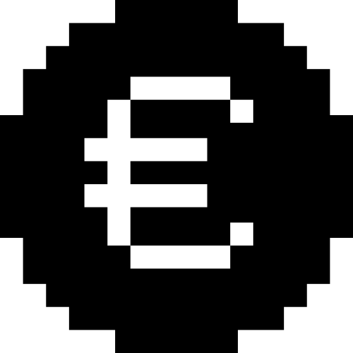 Euro Pixel Solid icon