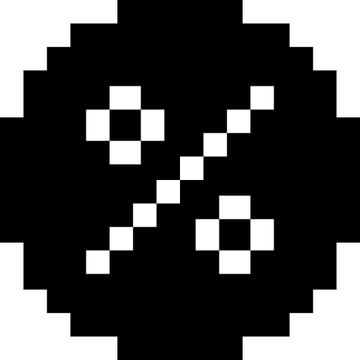 procent Pixel Solid ikona