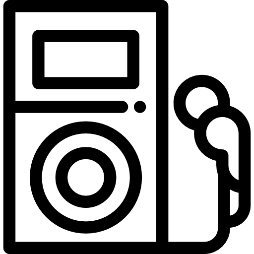 Music player Detailed Rounded Lineal icon
