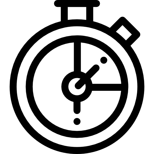 Stopclock Detailed Rounded Lineal icon
