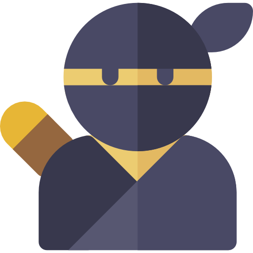 ninja Basic Rounded Flat ikona