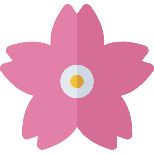 fleur de cerisier Basic Rounded Flat Icône