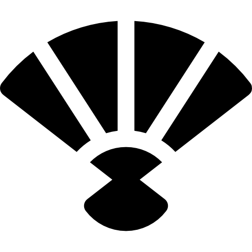 扇子 Basic Rounded Filled icon