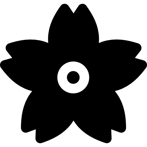 kwiat wiśni Basic Rounded Filled ikona