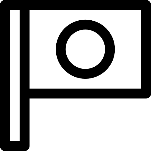 日本 Basic Rounded Lineal icon